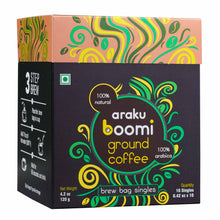 Load image into Gallery viewer, (New) Single Serve Ground Coffee Packs, No Machine Needed, Just Add Water, Direct Trade, Hand Roasted & Freshly Ground, Specialty Grade, Nitro Sealed for Freshness, 10 Count (Pack of 1)