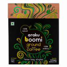 Load image into Gallery viewer, (New) Single Serve Ground Coffee Packs, No Machine Needed, Just Add Water, Direct Trade, Hand Roasted & Freshly Ground, Specialty Grade, Nitro Sealed for Freshness, 10 Count (Pack of 1)