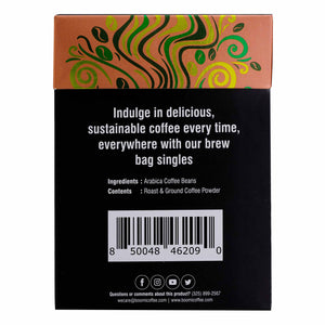 (New) Single Serve Ground Coffee Packs, No Machine Needed, Just Add Water, Direct Trade, Hand Roasted & Freshly Ground, Specialty Grade, Nitro Sealed for Freshness, 10 Count (Pack of 1)