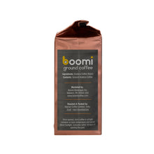 Load image into Gallery viewer, Boomi Premium Ground Coffee Anytime Java, Medium Roast, Perfectly Balanced, Always Smooth, Made with 100% Arabica Beans, 12 Ounce Bag.