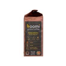 Load image into Gallery viewer, Boomi Premium Ground Coffee Anytime Java, Medium Roast, Perfectly Balanced, Always Smooth, Made with 100% Arabica Beans, 12 Ounce Bag.