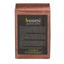 Load image into Gallery viewer, Boomi Premium Ground Coffee Morning Java, Medium Roast, Perfectly Balanced, Always Smooth, Made with 100% Arabica Beans, 12 Ounce Bag