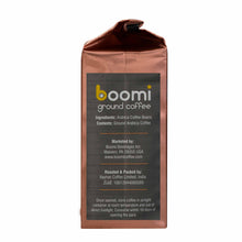 Load image into Gallery viewer, Boomi Premium Ground Coffee Morning Java, Medium Roast, Perfectly Balanced, Always Smooth, Made with 100% Arabica Beans, 12 Ounce Bag