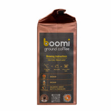 Load image into Gallery viewer, Boomi Premium Ground Coffee Morning Java, Medium Roast, Perfectly Balanced, Always Smooth, Made with 100% Arabica Beans, 12 Ounce Bag