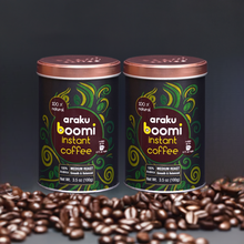 Load image into Gallery viewer, Araku Boomi Instant Coffee. Medium Roast. Pure Coffee. Low Acid. Mold Free. Made from award winning Araku valley beans. Tastes like a filter coffee. 100% Arabica.