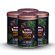 Load image into Gallery viewer, Araku Boomi Instant Coffee. Medium Roast. Pure Coffee. Low Acid. Mold Free. Made from award winning Araku valley beans. Tastes like a filter coffee. 100% Arabica.