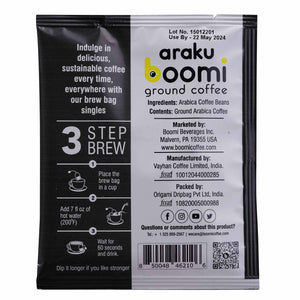 (New) Single Serve Ground Coffee Packs, No Machine Needed, Just Add Water, Direct Trade, Hand Roasted & Freshly Ground, Specialty Grade, Nitro Sealed for Freshness, 10 Count (Pack of 1)