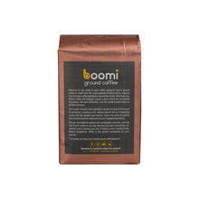 Load image into Gallery viewer, Boomi Premium Ground Coffee Anytime Java, Medium Roast, Perfectly Balanced, Always Smooth, Made with 100% Arabica Beans, 12 Ounce Bag.
